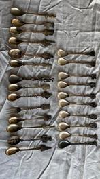 Sier lepels met emblemen, Huis en Inrichting, Ophalen, Zo goed als nieuw, Zilver