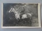 foto PK Kamp Beverloo 1920 Soldaat met paard stempel 867, Verzenden, Overige soorten, Foto of Poster