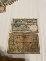 2 vieux billets de 5 francs, Timbres & Monnaies, Billets de banque | Belgique, Enlèvement ou Envoi, Série