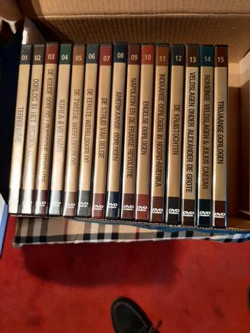 Historische oorlogen.15 dvd's.(nieuw) beschikbaar voor biedingen