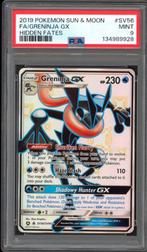 Greninja GX PSA 9 - SV56/SV94 - Soleil et lune - Dates caché, Enlèvement ou Envoi, Comme neuf, Cartes en vrac