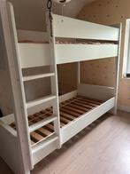 Stapelbed in stevig wit hout, Kinderen en Baby's, Kinderkamer | Stapelbedden en Hoogslapers, Ophalen, Gebruikt, Stapelbed