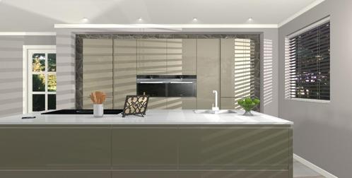 Nieuwe Luxe Grando Keuken met topapparatuur, Huis en Inrichting, Keuken | Complete keukens, Nieuw, Overige typen, Grijs, Composiet