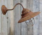 Grote buitenlamp gemaakt van cortenstaal stallamp, Ophalen of Verzenden, Nieuw, Glas