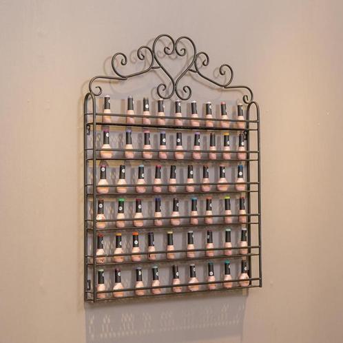 Zwart nagellakrek muurmodel in gietijzer stijl, Huis en Inrichting, Woonaccessoires | Wandplanken en Boekenplanken, Gebruikt, Ophalen of Verzenden