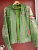 Puma lederen jas large, Kleding | Heren, Ophalen of Verzenden, Gedragen, Groen