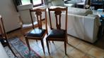 6 eettafelstoelen met nieuwe zitting. €20/stoel., Huis en Inrichting, Stoelen, Ophalen, Zo goed als nieuw