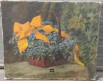 Huile sur toile panier de fleurs signe Paul poncelet, Antiquités & Art, Art | Peinture | Classique, Enlèvement ou Envoi