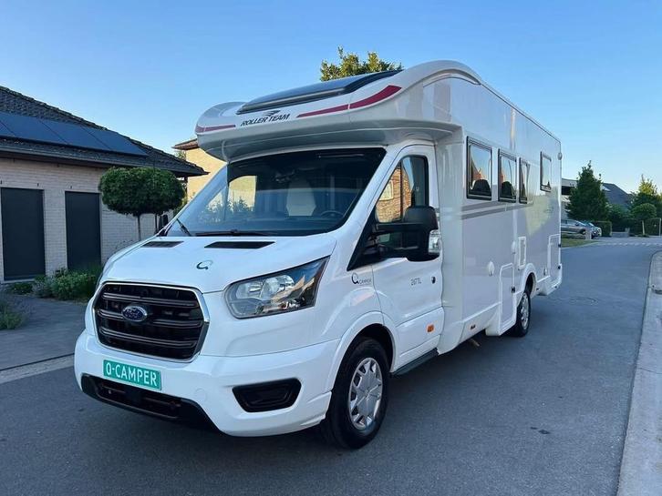 ‼️roller team‼️2022‼️queensbed & hefbed ‼️, Caravans en Kamperen, Mobilhomes, Bedrijf, tot en met 4, Half-integraal, Fiat, Ford