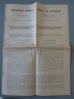 doc. Belg. Senaat 1949 Vervolging Hubert De Groote Houthulst, Verzamelen, Ophalen of Verzenden, Overige soorten, Overige typen