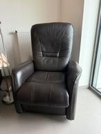 Lederen zetel, Huis en Inrichting, Zetels | Zetels, Ophalen, Gebruikt, Eenpersoons, Leer
