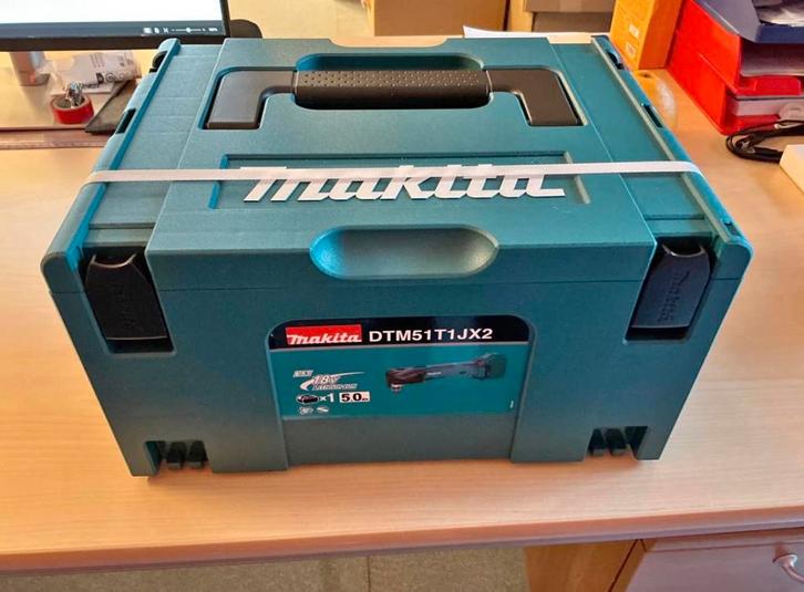 Outil multifonctions Makita DTM51T1JX2 18V+ Makpac + 1 accu, Doe-het-zelf en Bouw, Gereedschapskisten, Nieuw, Ophalen