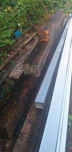 Eiken balken 200x200, verschillende lengtes, Ophalen, Zo goed als nieuw, Eiken