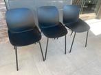 Zwarte stoelen modern, Huis en Inrichting, Stoelen, Ophalen, Zo goed als nieuw, Drie