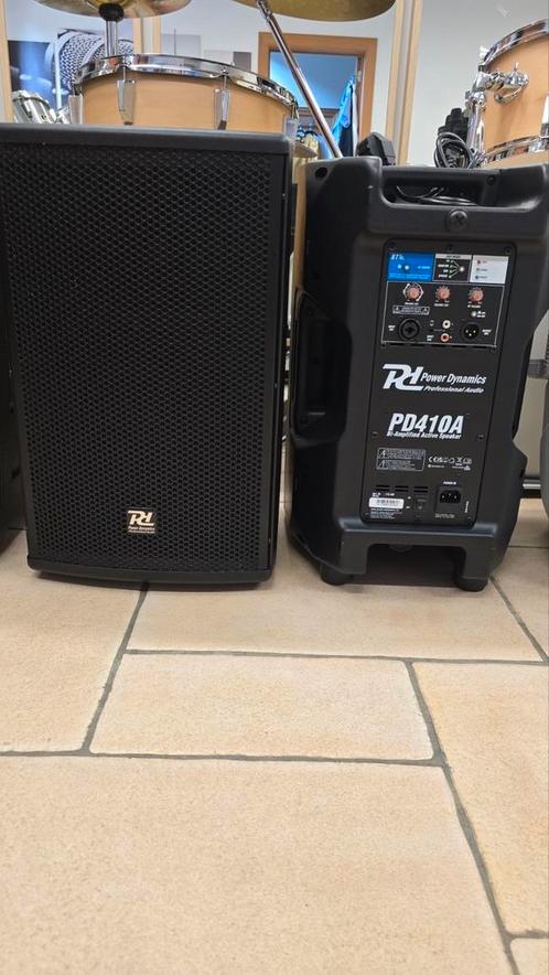 Set 2x Power Dynamics PD410A actieve Bi-Amp 10" speaker 800W, Audio, Tv en Foto, Luidsprekerboxen, Nieuw, Subwoofer, Ophalen