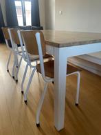 Eettafel met 6 stoelen, Ophalen, Gebruikt, Vijf personen of meer, Rechthoekig