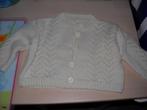 gebreid baby vestje-handwerk-56-62, Enfants & Bébés, Vêtements de bébé | Taille 56, Enlèvement, Utilisé, Fille