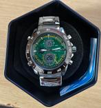 Dual time waterproof chronograph Horloge, Handtassen en Accessoires, Ophalen of Verzenden, Nieuw, Polshorloge
