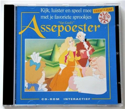 Assepoester - interactief cd-rom Windows & Mac - vintage, Games en Spelcomputers, Games | Pc, Zo goed als nieuw, Puzzel en Educatief