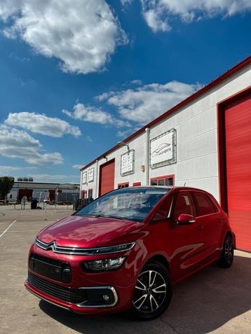 Citroën C4 Picasso 1.2i 75000 km led/pano/nav/applcrply/cam, Autos, Rouge, Achat, Euro 6, Entreprise
