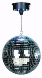 Disco spiegel bol 25 cm met led motor [221-B], Enlèvement ou Envoi, Neuf