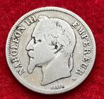 Muntencollectie - 2 munten van Franse frank 1867 - 1869, Ophalen of Verzenden, Zilver