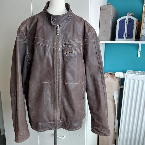Lederen mannenjas van Angelo Litrico mt L, Kleding | Heren, Jassen | Winter, Gedragen, Maat 52/54 (L), Ophalen of Verzenden