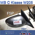 W205 spiegel links / rechts Mercedes C Klasse 2014-2018 whit, Gebruikt, -, Ophalen of Verzenden, -