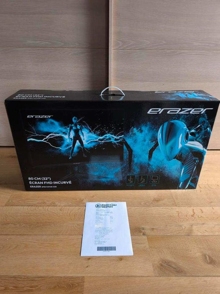 Écran incurvé ERAZER Spectator X20 32" FHD état neuf !, Computers en Software, Monitoren, Gaming, HD, Ophalen