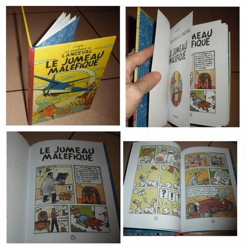 TINTIN/Exem-Lanceval"Le JUMEAU MALÉFIQUE"parodie A5(21x15cm), Livres, BD, Enlèvement ou Envoi