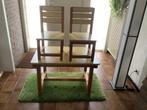 Houten kindertafeltje met 2 stoeltjes, Kinderen en Baby's, Kinderkamer | Tafels en Stoelen, Ophalen, Gebruikt, Tafel(s) en Stoel(en)
