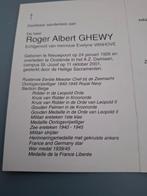 Oorlogsvrijwilliger royal navy 1940-1945, Verzamelen, Bidprentjes en Rouwkaarten, Ophalen of Verzenden