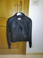 Donkerbruine lederen  jas River Woods maat 12, Kinderen en Baby's, Ophalen, River woods, Meisje