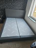 Moderne boxspring 160x200 met hoofdbord – goede staat, Huis en Inrichting, Slaapkamer | Boxsprings, Ophalen, Gebruikt, Tweepersoons