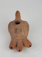 Precolombiaanse terracotta olie lamp, Ophalen of Verzenden