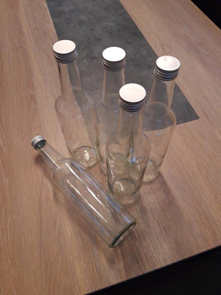 Glazen flessen met schroefdop (NIEUWE FLESSEN), Collections, Verres & Petits Verres, Neuf, Autres types, Enlèvement ou Envoi