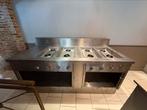 Horeca gasfornuis 8branders, Ophalen, Gebruikt, Fornuis, Frituur en Grillen