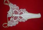 Witte luxe string, Kleding | Dames, Ophalen of Verzenden, String