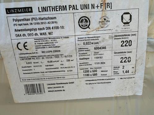 LINITHERM PAL UNI N+ F 220mm, Doe-het-zelf en Bouw, Isolatie en Afdichting, Zo goed als nieuw, Muurisolatie, Dakisolatie, Hardschuim (Pir)