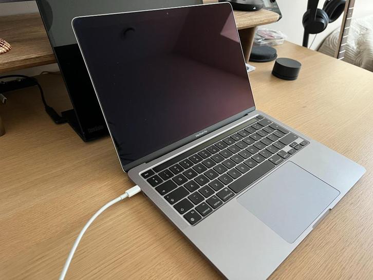 MacBook PRO (M1, 16GB RAM, QWERTY, 256GB SSD, 2020), Computers en Software, Apple Macbooks, Zo goed als nieuw, MacBook Pro, 13 inch