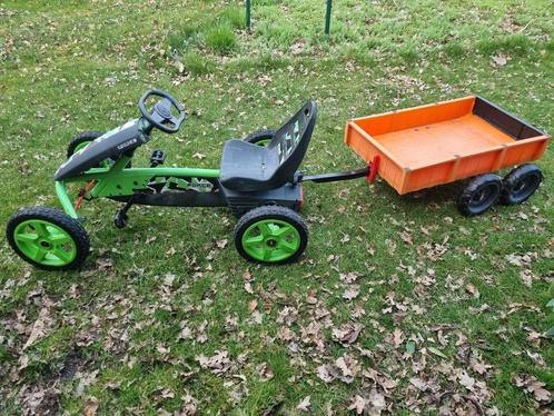 BERG GO KART + KAR, Kinderen en Baby's, Speelgoed | Buiten | Skelters, Zo goed als nieuw, Berg, Met kar of aanhanger, Ophalen