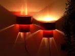 2 x Zeldzaam Wandlamp Vintage Lamp Jaren 80 HappyLight, Ophalen of Verzenden, Metaal