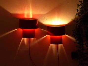 2 x Zeldzaam Wandlamp Vintage Lamp Jaren 80 HappyLight  beschikbaar voor biedingen