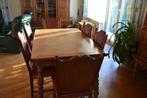 Salle à manger complète en chêne, Maison & Meubles, Enlèvement, Utilisé, Ancien (chêne), 6 à 8 chaises