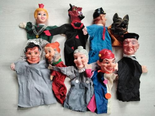 retro handpoppen vintage poppenkastpoppen, Antiek en Kunst, Antiek | Speelgoed, Ophalen of Verzenden