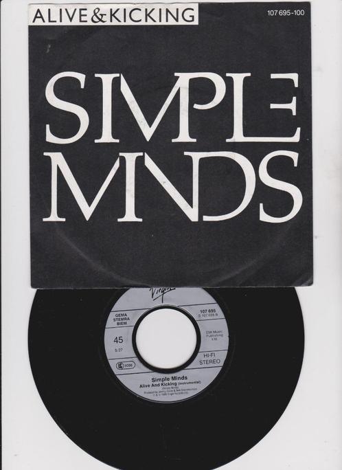 Simple Minds – Alive & Kicking  1985  New Wave  Synth-pop, CD & DVD, Vinyles Singles, Comme neuf, Single, Pop, 7 pouces, Enlèvement ou Envoi