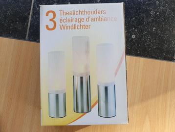 3 theelichthouders