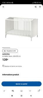 Lit bébé + matelas (IKEA), Enfants & Bébés, Berceaux & Lits, Enlèvement, Utilisé, Lit