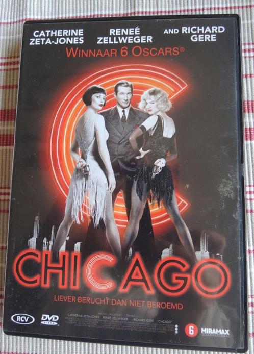 "Chicago", DVD, 6 Oscars, Catherine Zeta Jones/Richard Gere, Cd's en Dvd's, Dvd's | Drama, Zo goed als nieuw, Drama, Vanaf 6 jaar