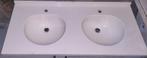 Dubbele keramische wastafel 130/160 60 cm – goede staat, Ophalen